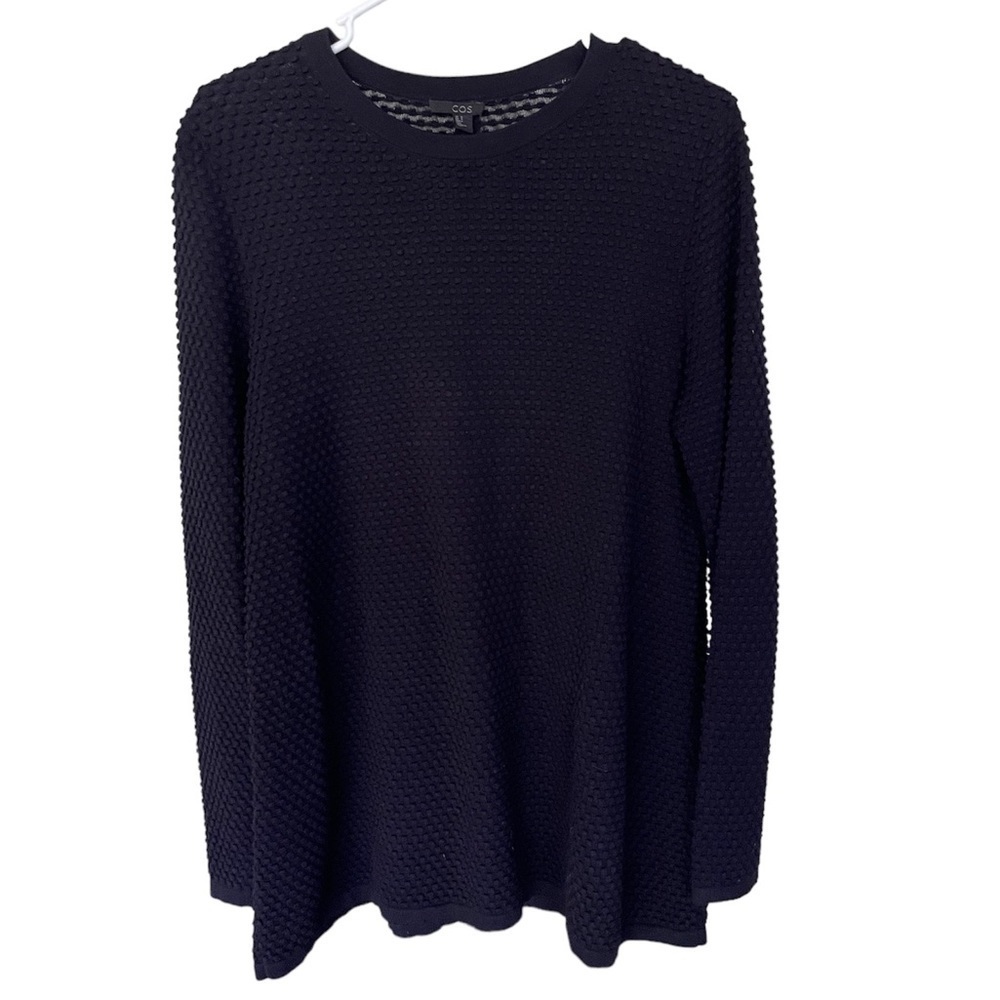 COS Blue Light Sheer Sweater Size Medium